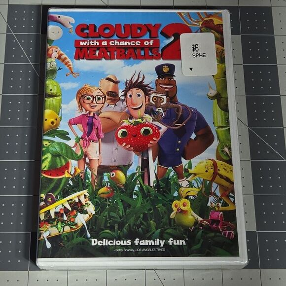 NWT Cloudy With A Chance Of Meatballs 2 DVD Animated Family Fun - Picture 1 of 3